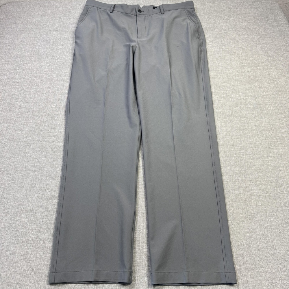 Dunning Golf Pants Mens 36x30 Gray‎ Performance Straight Leg Polyester Spandex